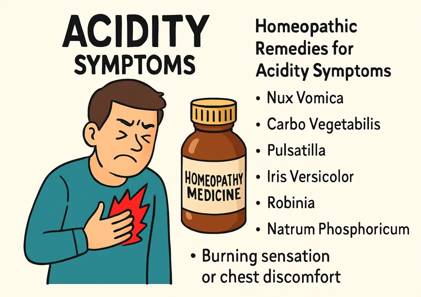 एसिडिटी का होम्योपैथी इलाज | Homeopathy for Acidity