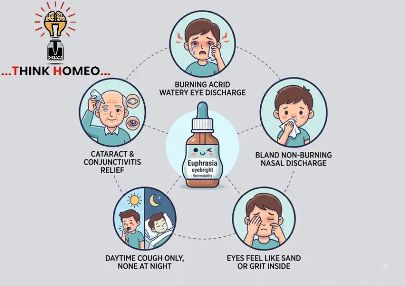 Euphrasia (यूफ्रेशिया) Homeopathy – उपयोग, प्रमुख लक्षण और Potency — होम्योपैथिक औषधि