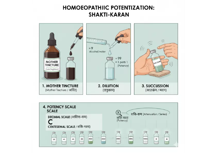 होम्योपैथी में 'शक्तिकरण' का रहस्य: 'शक्ति-क्रम' और 'शक्ति-मात्रा' में अंतर | ThinkHomeo